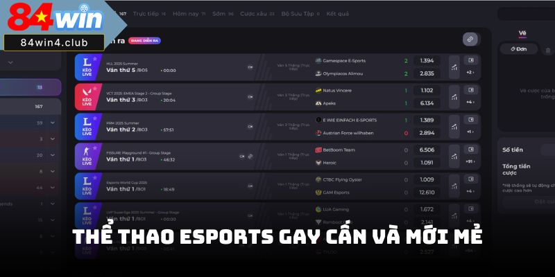 Thể thao Esports gay cấn và mới mẻ